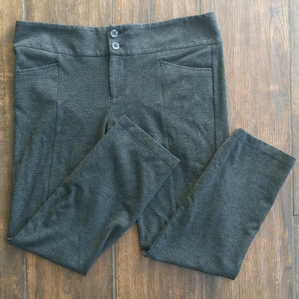 CAbi Dark Gray Lean Trouser Ponte Dress Pants - Women's 12